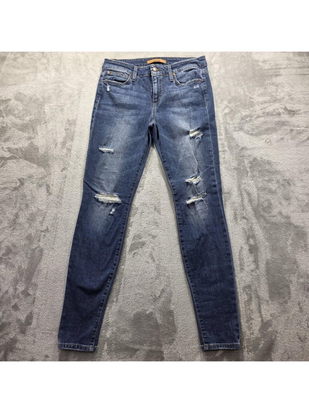 Joes Jeans Skinny Jeans Womens 29 The Icon Mid Rise Distressed Stretch Denim Pan